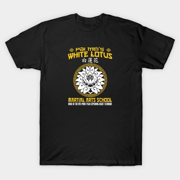 White Lotus Martial Arts School T-Shirt by buby87